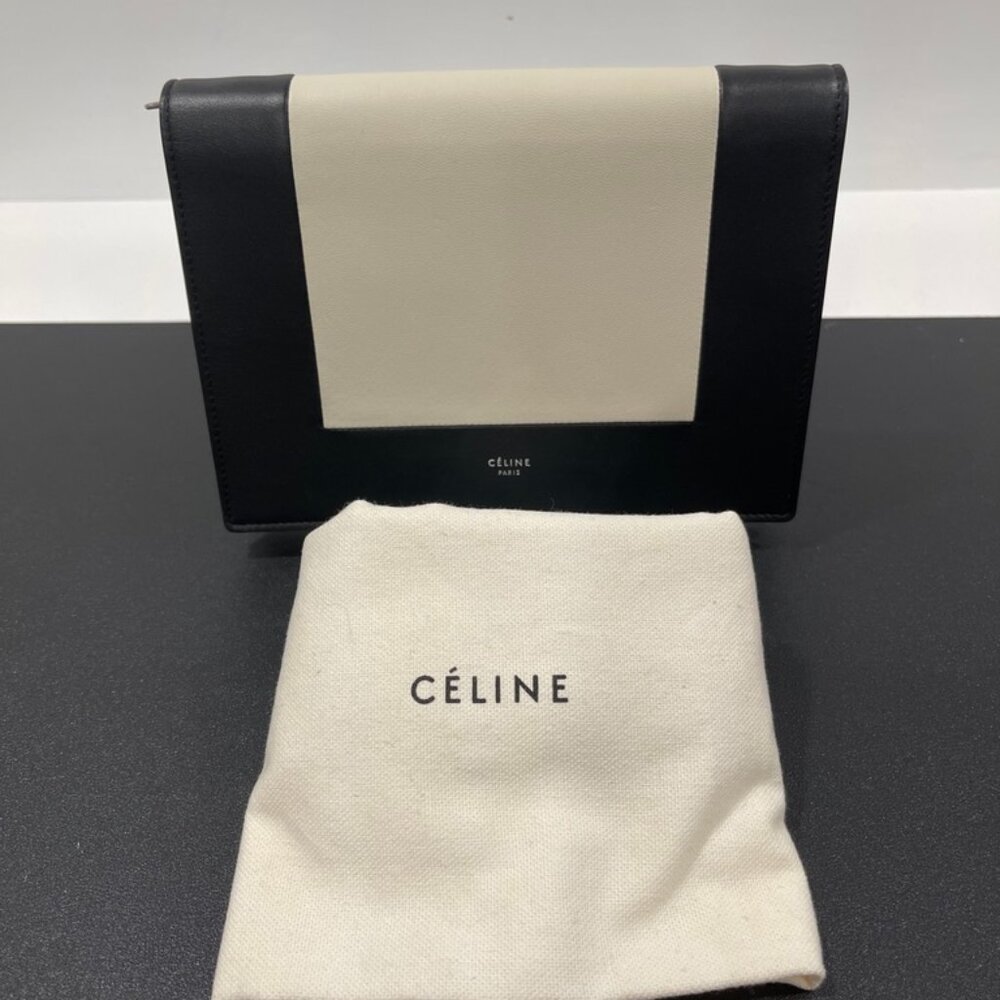Celine Frame Leather Crossbody Bag/Clutch (JB1377)